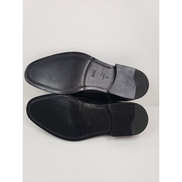 Boss Hugo Boss Men's Bicycle Toe Leather Dress Shoes in  Black - Size 9 - Picture 8 of 10